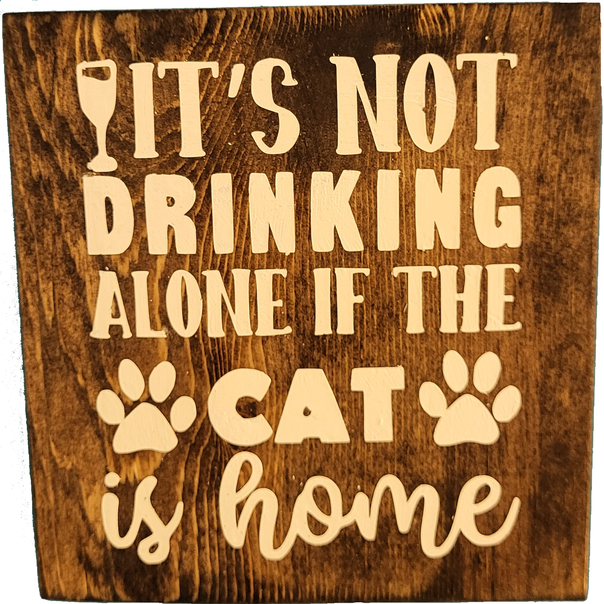 It's not drinking alone