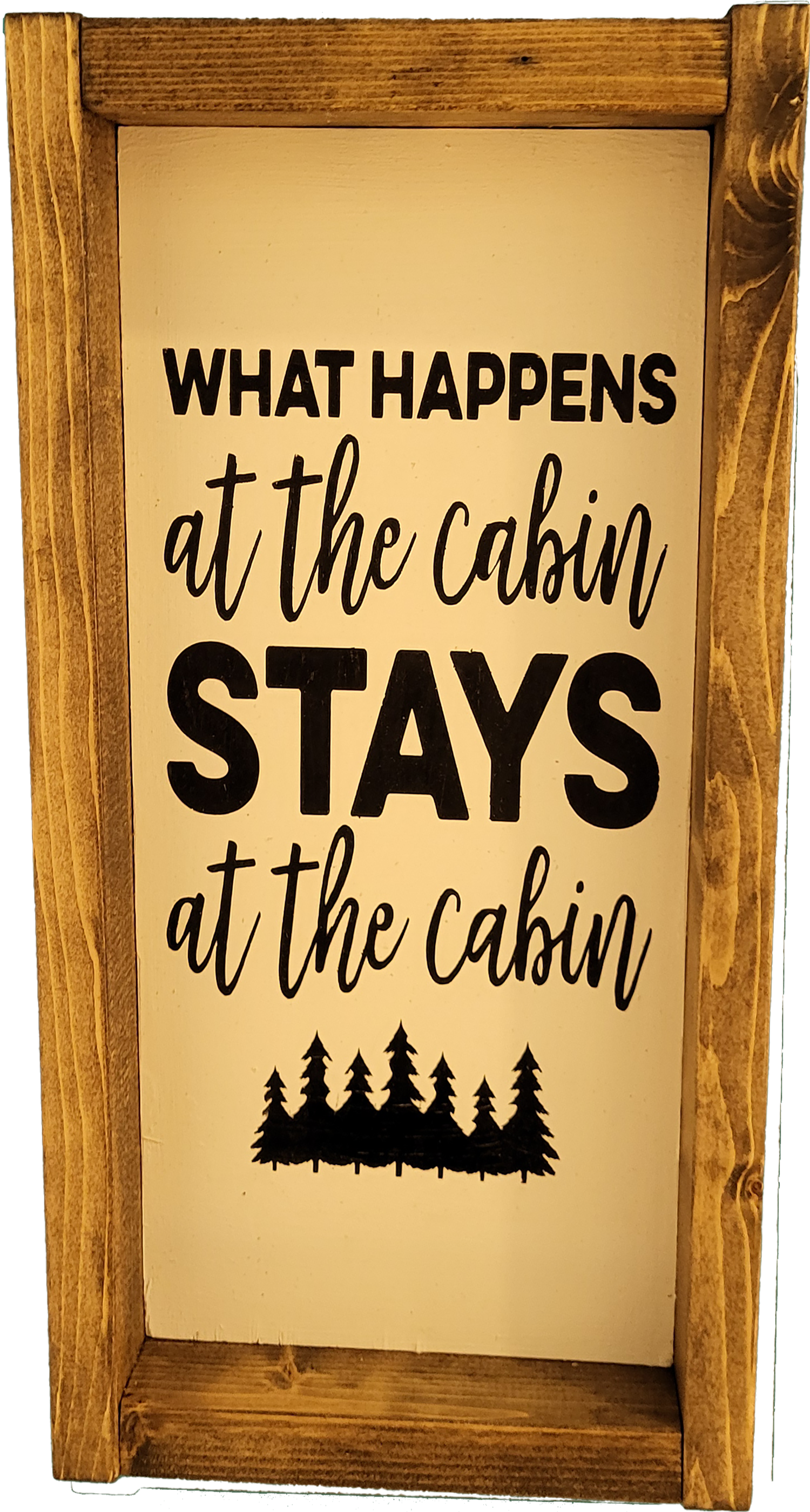 What happens at the cabin