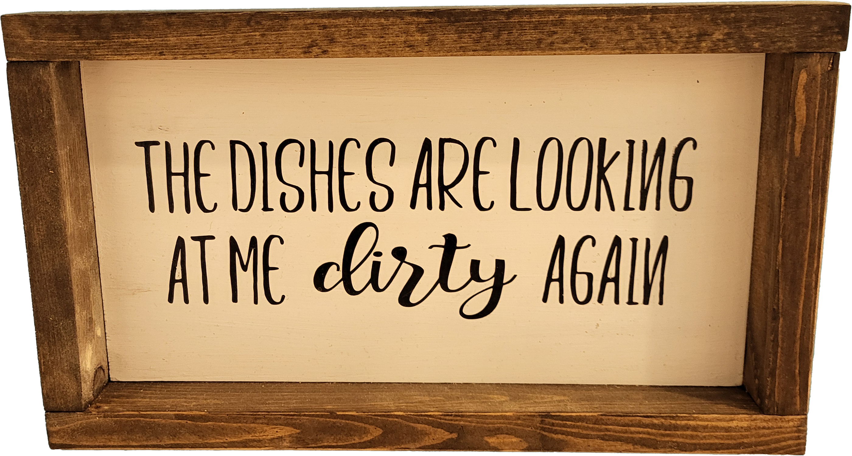 The dishes are looking at me dirty again