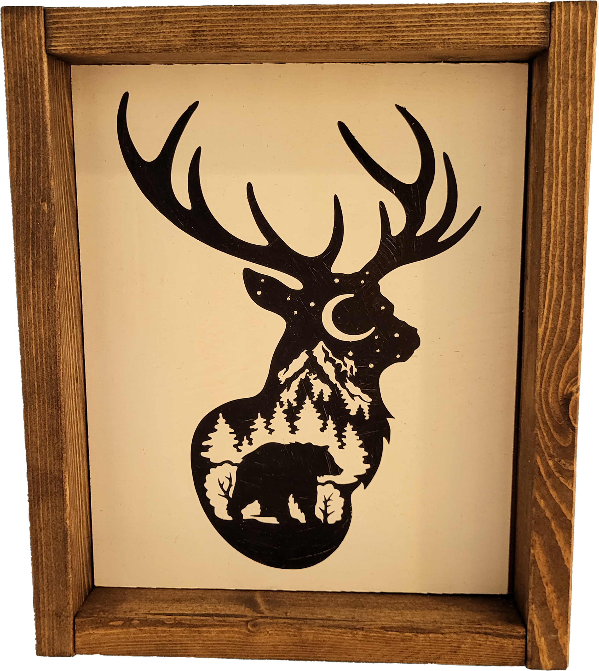 Deer head silhouette