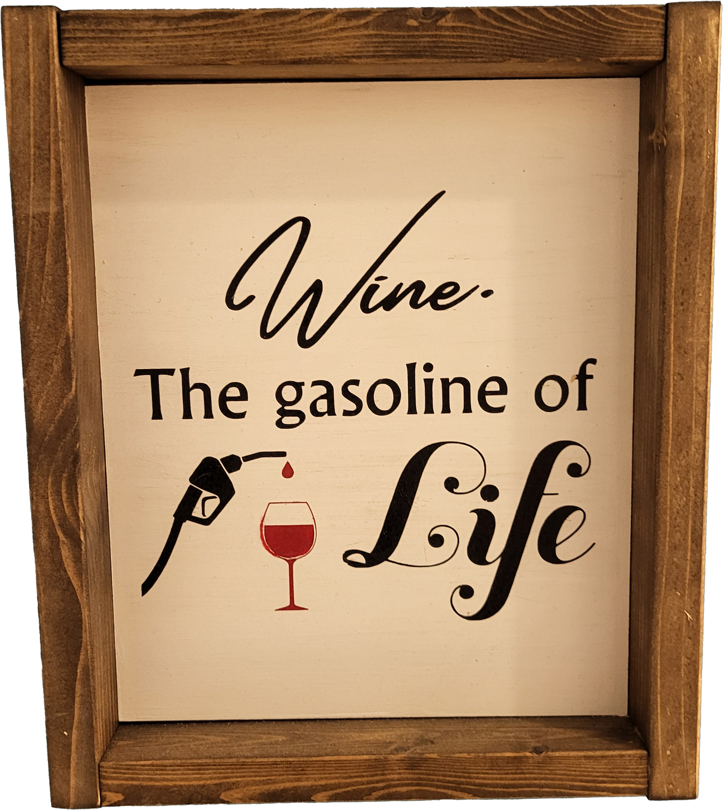 Wine is the gasoline of life
