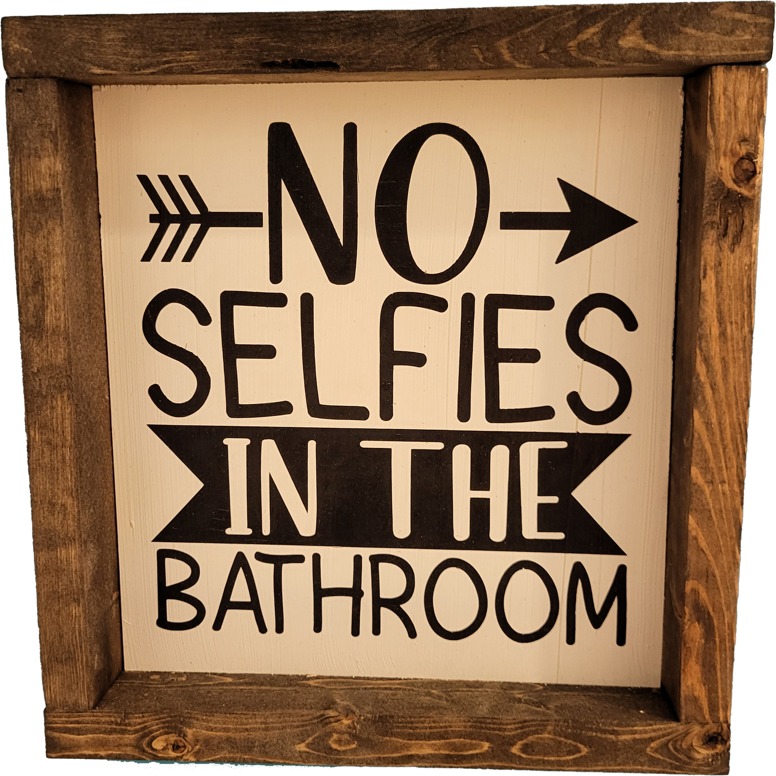 No selfies in the bathroom