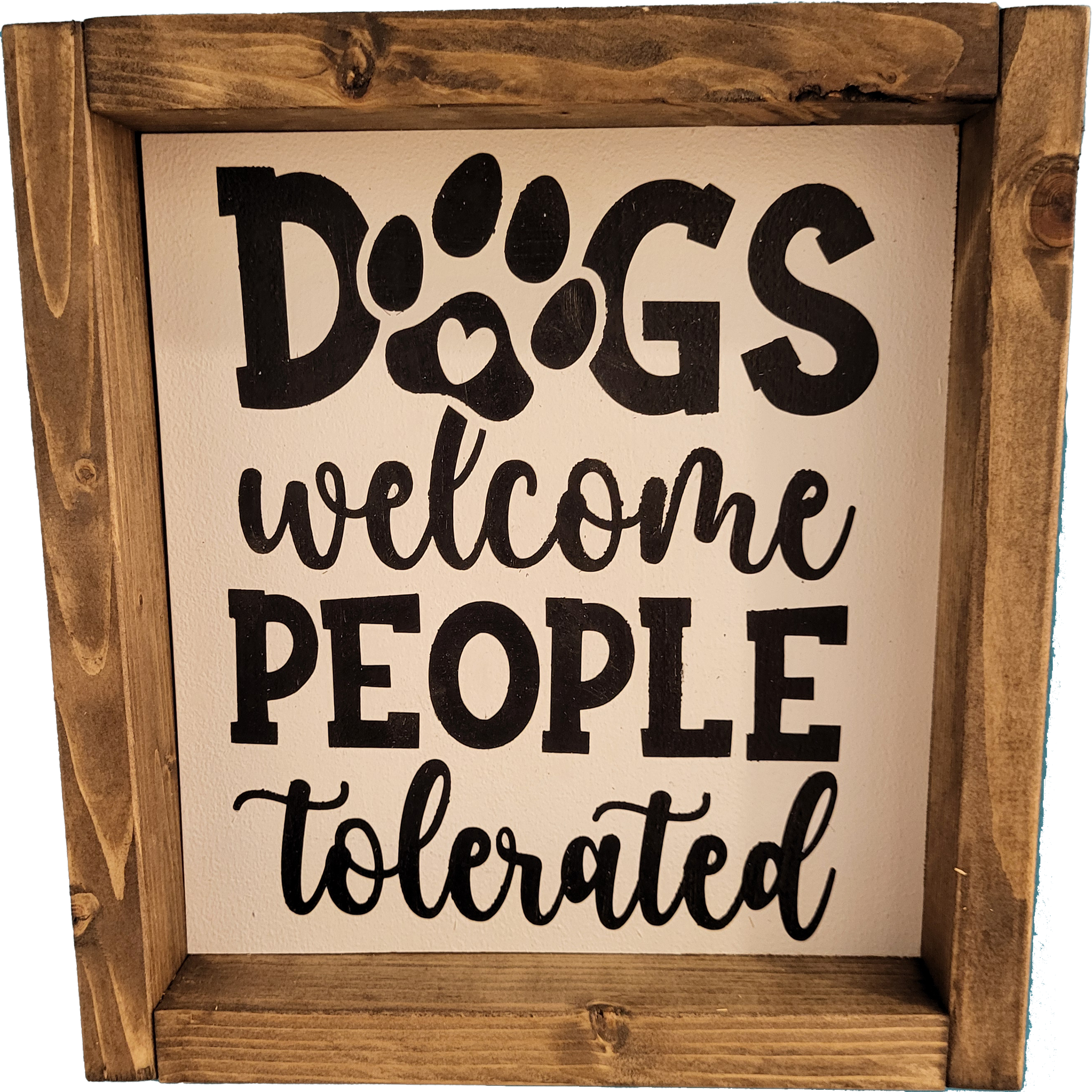 Dogs welcome people tolerated